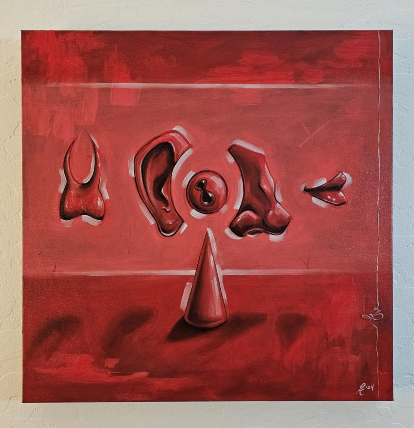 In Pieces - 20 x 20 Original Oil Painting