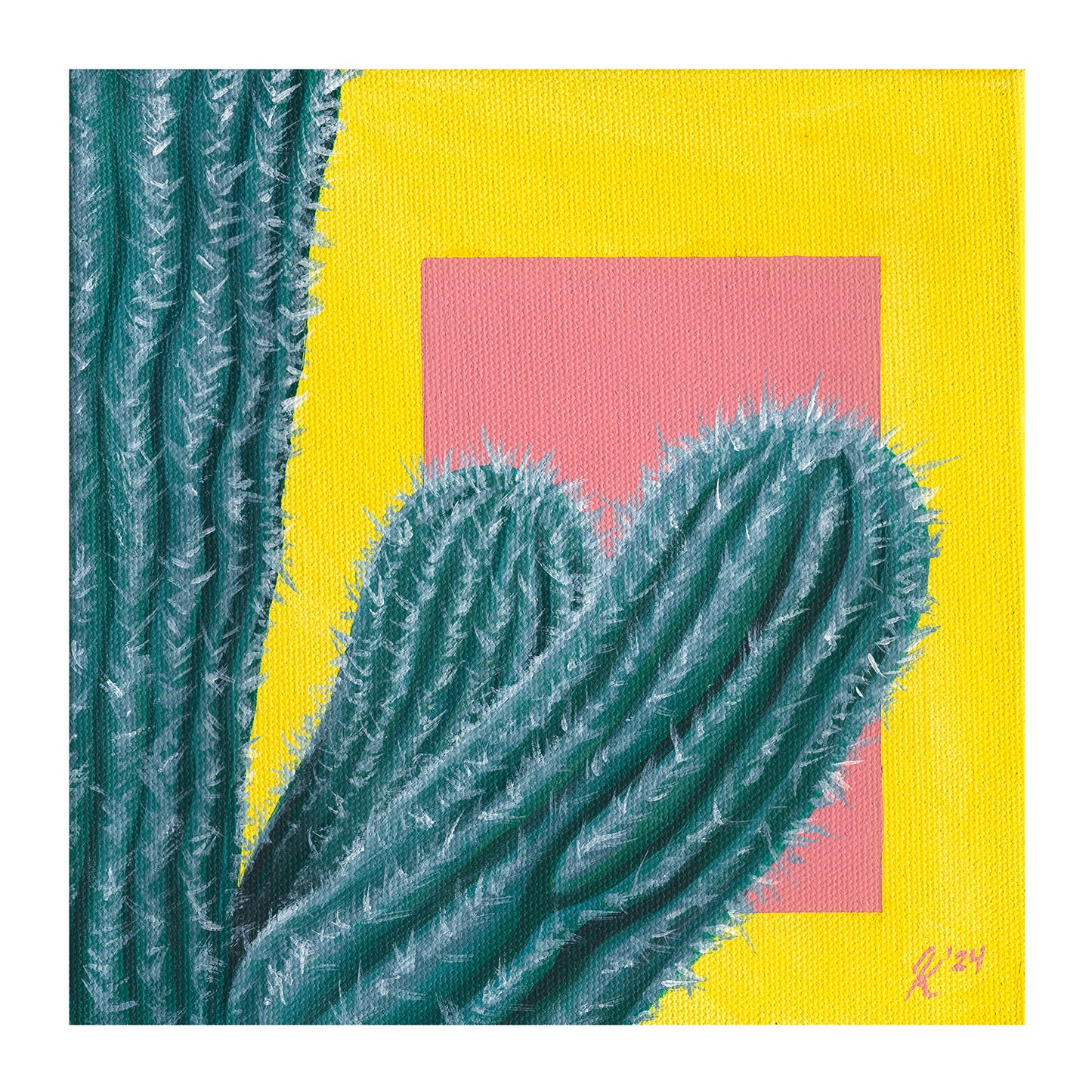 Cactus 3 - Original Painting - Acrylic on Canvas