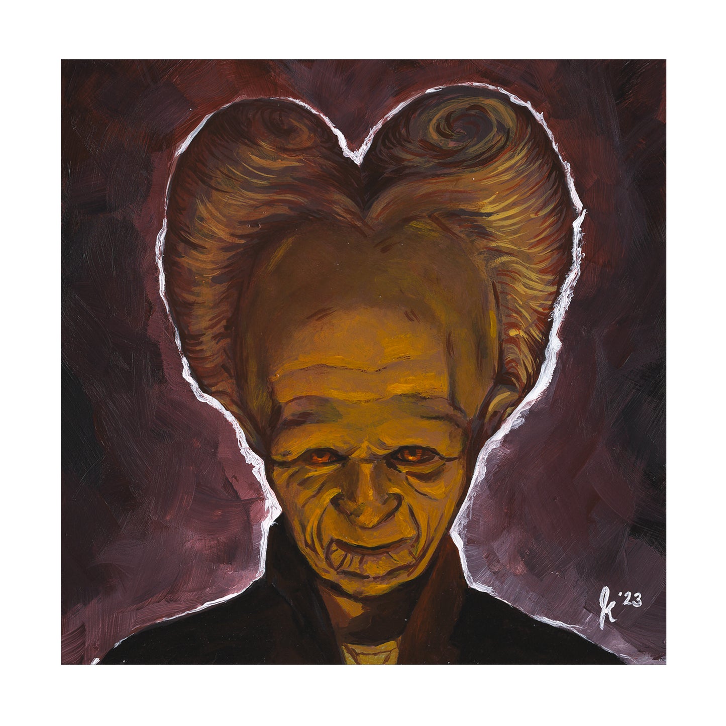Dracula - Original Painting - Framed