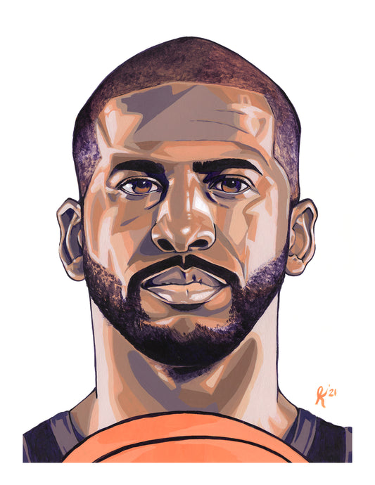 Chris Paul Portrait - Phoenix Suns - 8 x 10 Print