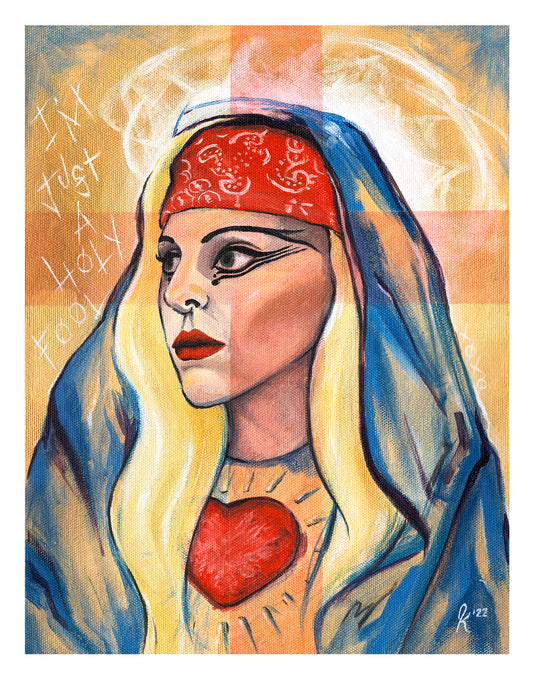 Holy Fool - Lady Gaga Portrait - Original Painting