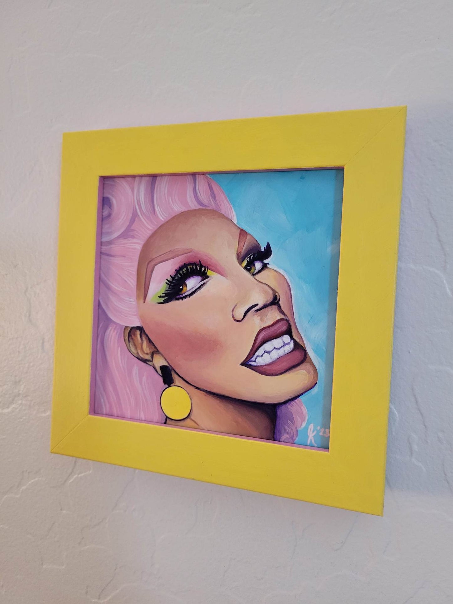 They Call Me Mother - RuPaul Portrait - Original Painting - Framed