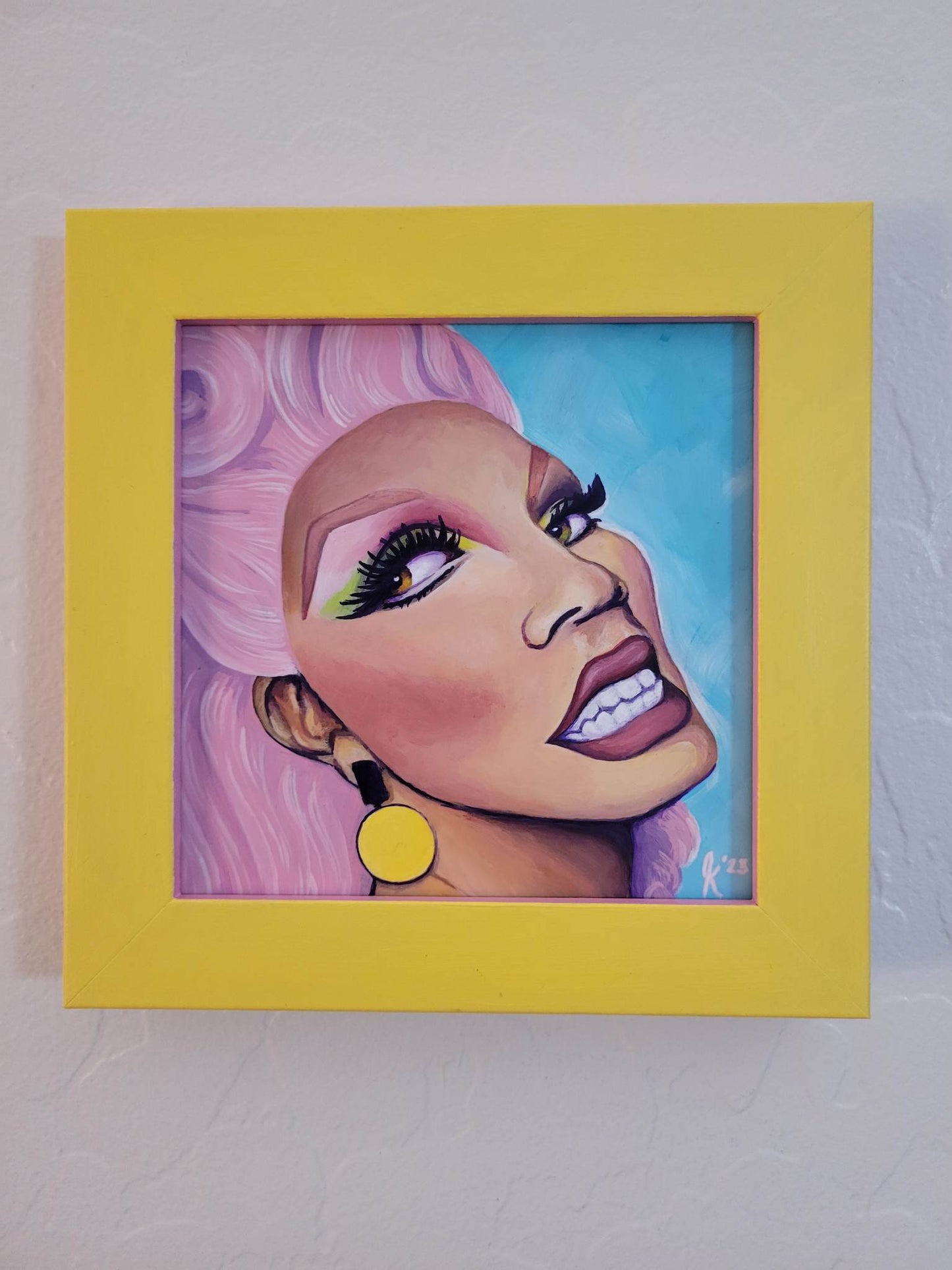 They Call Me Mother - RuPaul Portrait - Original Painting - Framed